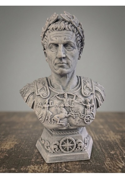 Eselya3d Sezar Büst Hediyelik Biblo/ Caesar Bust Roma /15cm /fanart