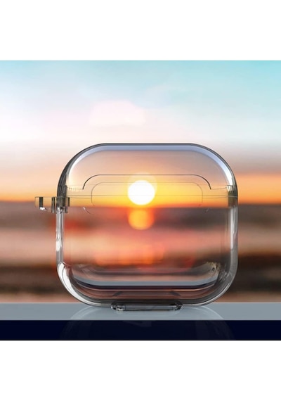 Airpods Pro 2 İle Uyumlu Şeffaf Silikon Kılıf Tam Koruma Kancalı Anahtarlık Delikli Apple Airpods Pro 2 İle Uyumlu Şeffaf Silikon Kılıf
