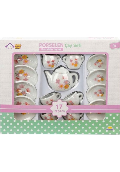 1002168 Porselen Çay Takımı 17 Parça -Sunman