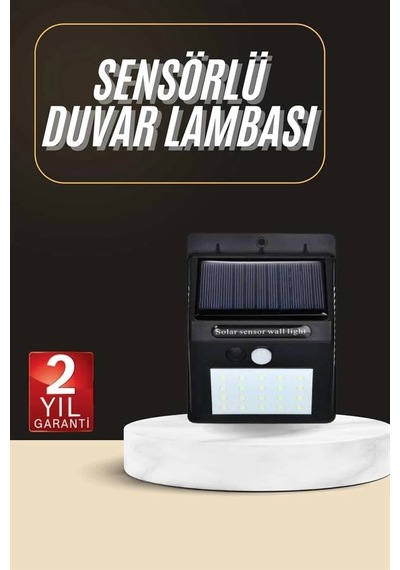 Mey İthalat Solar Dekoratif Lambası Sensörlü Led Işık Bahçe Aydınlatma