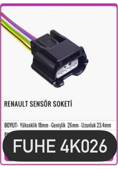 Fhe 4k026 Renault Sensör Soketi