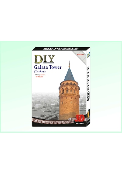 3D Puzzle 3 Boyutlu Maket Galata Tower Galata Kulesi