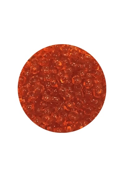 Tedar Dökme Cam Kum Boncuk 8/0 3 Mm - 20 Gram - Şeffaf Turuncu - Bnc165 Najmaddin (No:1) 8.5Cm X 10.5 Cm