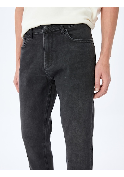 Koton Straight Fit Kot Pantolon - Mark Jean Siyah 5wam40099ıd Siyah Koton Straight Fit Kot Pantolon - Mark Jean Siyah 5wam40099ıd Siyah