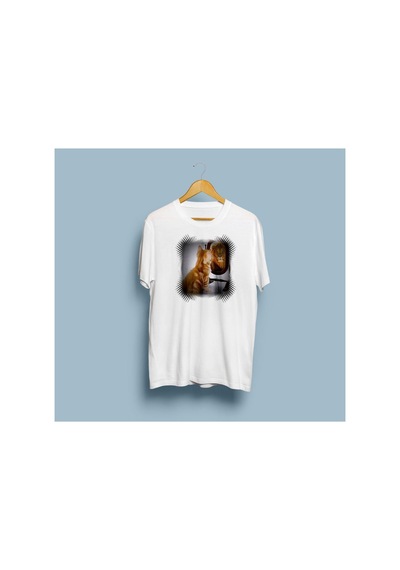 Bahriyeli Collection Oversize Seeing İs Believing Tasarım Unisex T-shirt Beyaz