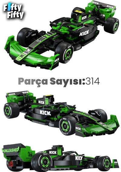 Cada Sauber F1 Formula Aracı 1/24 Scale -c55032w 314 Parça Oyuncak Yapım Seti