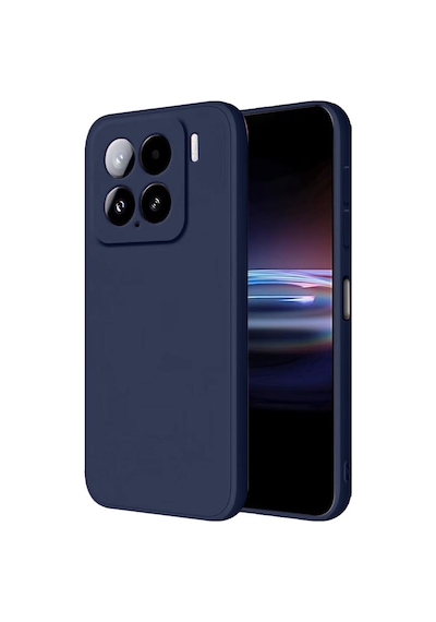 Mi 15 Pro Kılıf Nano İçi Kadife Silikon - Lacivert Bzsxx00 1
