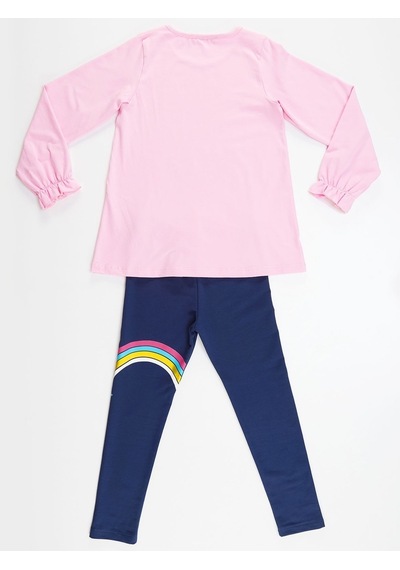Denokids Rainbow Star Kız Tunik Takım Çok Renkli Denokids Rainbow Star Kız Tunik Takım Çok Renkli