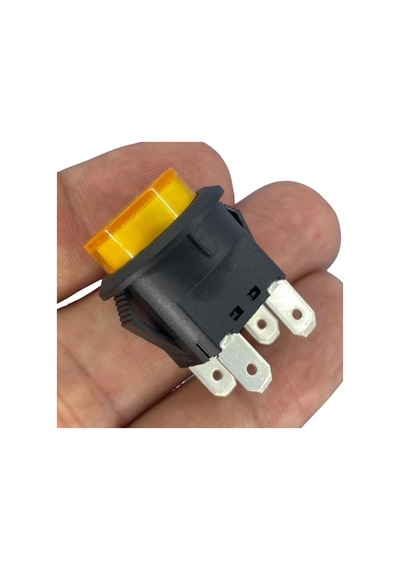 Ic-180n Buton Plastik 22mm 12v 4p Sarı