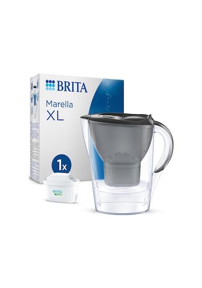 Marella Xl 1x Maxtra Pro All-ın-1 Filtreli Su Arıtma Sürahisi Grafit 3.5 Lt