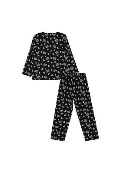 Civil Girls Dont Look Back Baskılı 6-9 Yaş Pijama Takımı - Siyah