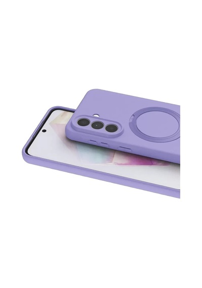 Samsung Uyumlu Galaxy A57 5g Regal Magsafe Standlı Kapak - Lila Renkli