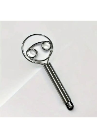 Hamur Çırpıcı Paslanmaz Çelik Profesyonel Hamur Karıştırıcı 19 Cm Gümüş