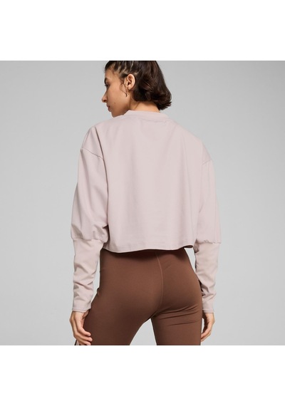 Puma 52568849 Studio Cloudspun Crew - Short Kadın Sweatshirt Pembe