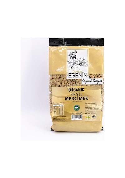 Tardaş Egenin Organik Yeşil Mercimek 500 G