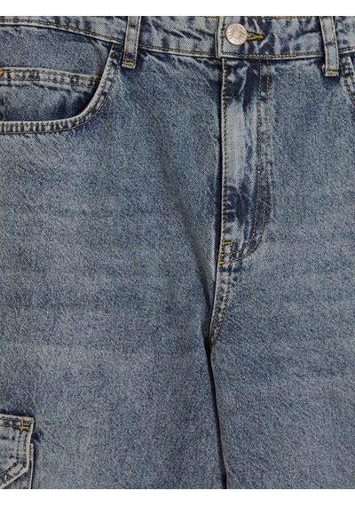 Lcw Jeans İndigo Baggy Fit Erkek Kargo Jean Pantolon