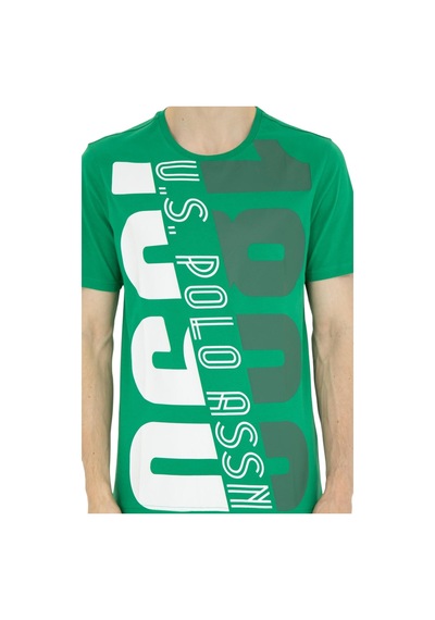 U.S. Polo Assn. Erkek Bisiklet Yaka T-shirt 1573137 Yeşil