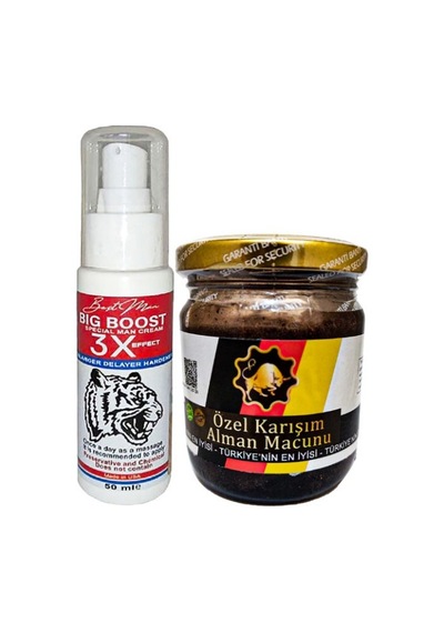 Bigboost Erkek Uzun-kalın-sert- Bakım Kremi 50 Ml + 240gr Alamn Macunu