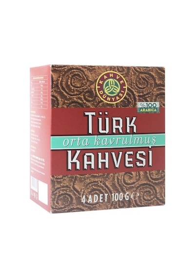 Kahve Dünyası Orta Kavrulmuş Türk Kahvesi 4 x 100 G