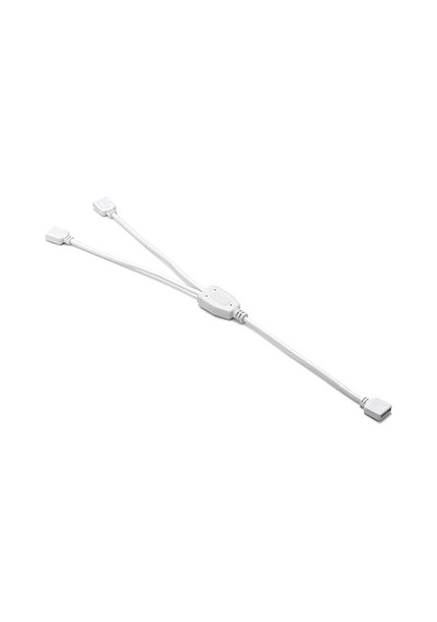 2 Yollu Beyaz Rgb Led Şerit Splitter Bağlantı Kablosu Dc 5v-12v Y Şekli Uzatma Kablosu Çoklayacı Çoğaltıcı Konnektör Adaptör 5050 3528