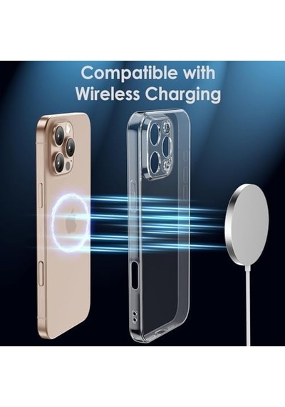 İphone 16 Pro Şeffaf Kılıf, Kamera Korumalı Şeffaf Silikon Kılıf, Kamera Koruyuculu İphone 16 Pro Transparent Kılıf 50 x 22