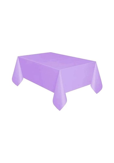 Düz Makaron Lila Masa Örtüsü 120x180 Cm