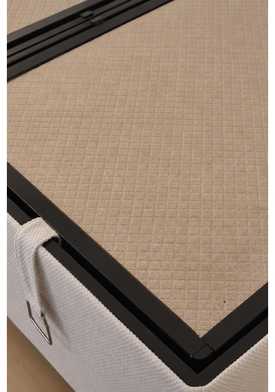 Niron Bohem Pocket Düz 150x200 Cm Çift Kişilik Yatak Baza Başlık Seti - Pocket Orta Sert 150 x 200