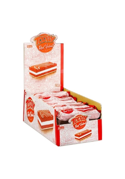 Today Red Velvet Kek 40 Gr. 24 Adet (1 Kutu)