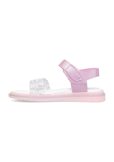 Elit Şa-f-036-25y Filet Kız Çocuk Düz Sandalet Pembe Pembe