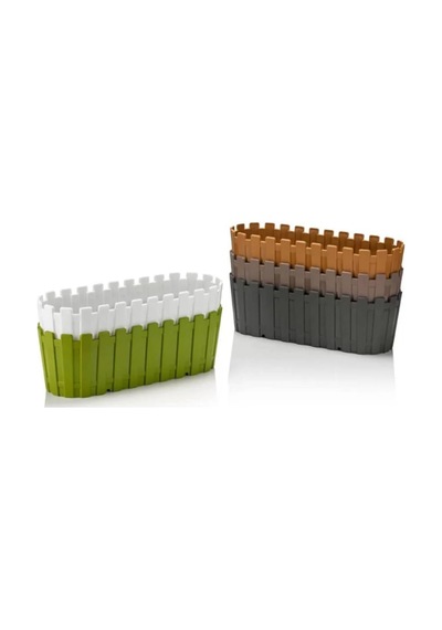 Tr Akasya Balkon Saksı 30 Cm 3 Litre Beyaz Diğer