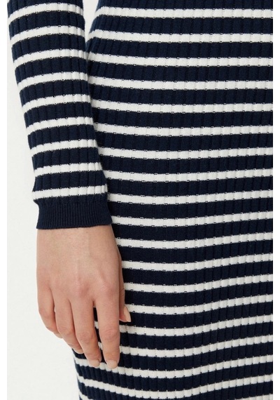 Tommy Hilfiger Tommy Jeans Kadın Mavi Triko Elbise Mavi
