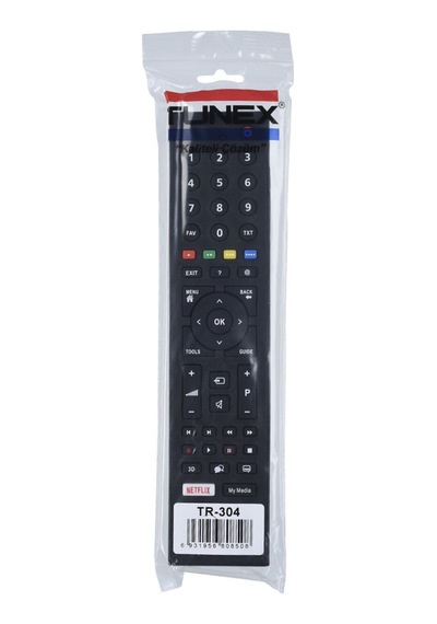 Tunex Arçelik Uyumlu-beko Netflix - My Media Tuşlu Led Tv Kumanda Hob1665 Tr-304