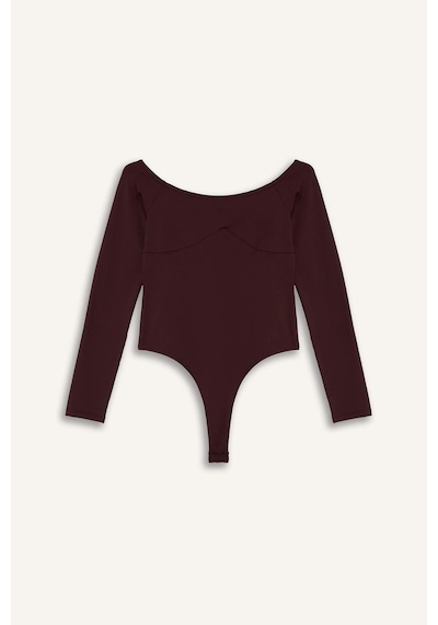 Defacto Uzun Kollu Body G5701ax25wnbr43 Bordo-br43