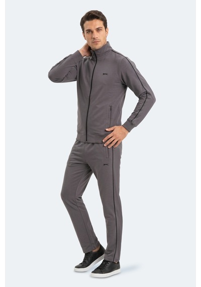 Slazenger Blowback Erkek Slim Fit Koyu Gri Eşofman Takımı