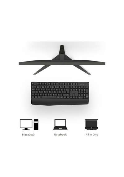 Philips Spk6348 Kablosuz Türkçe Q Klavye Siyah