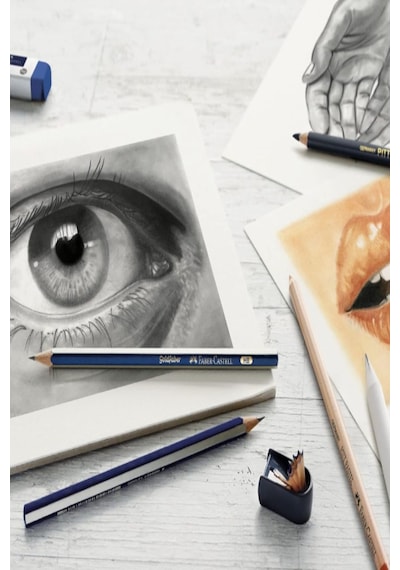 Alex Schoeller A5 Eskiz Defterli 50 Yp Faber Castell Goldfaber Dereceli Kalem Seti 8 Parça