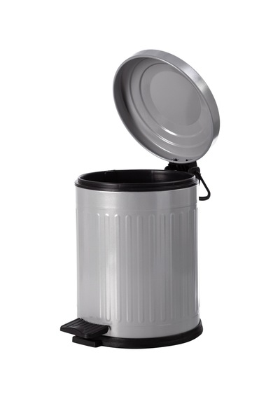 Mudo Home 5lt Pedallı Vıntage Çöp Kovası Gri