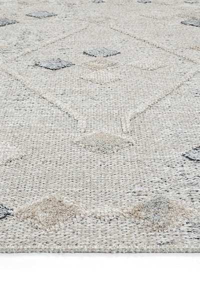 Cool Halı Adora Bej İnce Halı Kilim Kabartmalı Yumuşak Pamuklu Oturma Odası Salon Yatak Odası Halısı