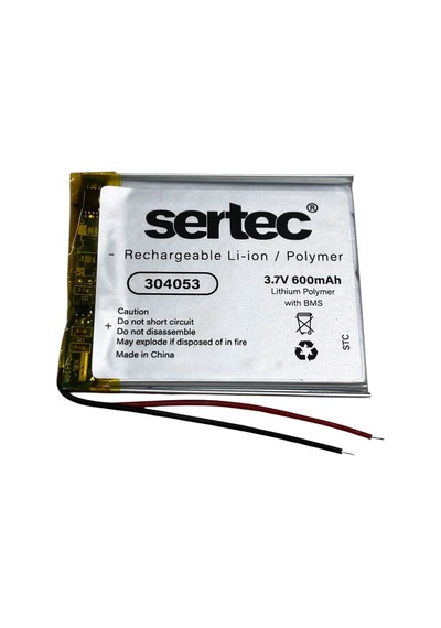 Sertec 304053 3.7v 600 Mah Li-polymer Pil Devreli/1.5a Evimdeyokyok
