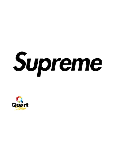 Supreme Oto Sticker Araba Cam Sticker
