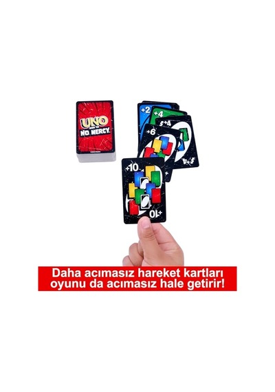 Uno No Mercy Kartlar Çocuklara, Yetişkinlere, Aileyle Bir Araya Gelinen Akşamlara, Partilere Ve Seyahatlere Yönelik Uno No Mercy Kart Oyunu Hwv18