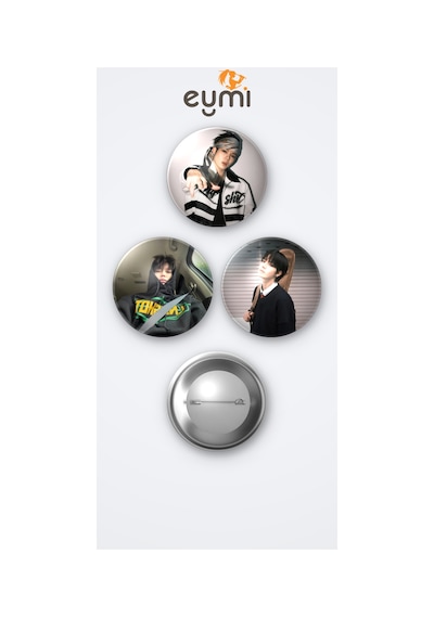 Lngshot Kpop Grubu Ohyul 3'lü Metal Rozet Seti 58mm İğneli Buton Çanta Yaka Rozeti Çok Renkli
