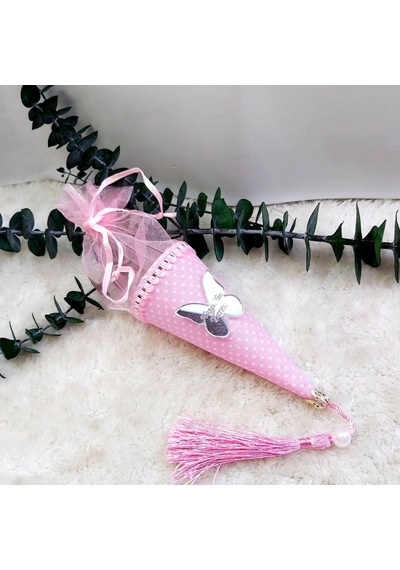 Külah Pembe Puantiyeli Bebek Mevlüt Şekeri 30 Adet