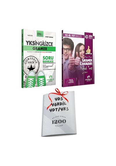 Yks Ydt Yksdil Modadil Gramer Grammar Soru Bankası Ve Gramer Canavarı Yaprak Test Seti + 1200 Klme