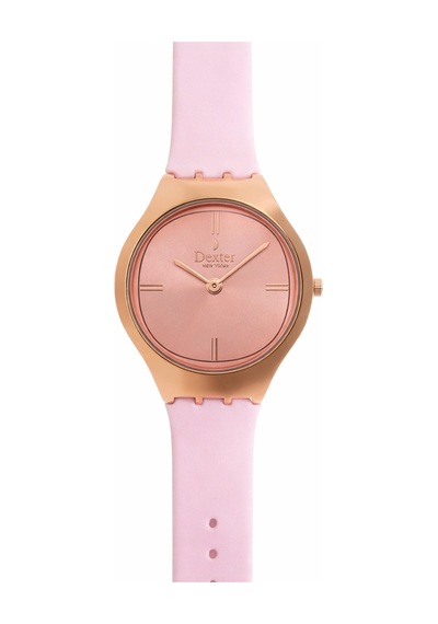 Slim İnce Kasa Ve Silikon Kordon Kadın Kol Saati Dx.1417.2rrr Pembe