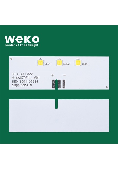 Ayt Buzdolabı İç Aydınlatma Ledi 54x18 Mm Buzdolabı Lambası Ld79 Ht-pcb-l322-h14a079b-l-v01 3 Çipli