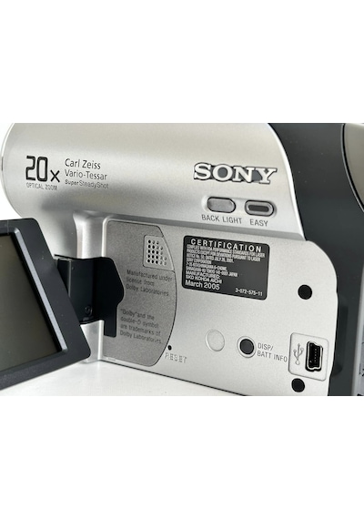 Sony DCR-DVD653E 800X Zoom Video Kamera Bataryasız