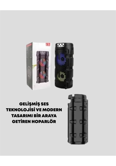 Kompakt Tasarım Yüksek Ses Performansı Çoklu Giriş Seçenekli Kablosuz Hoparlör Bluetooth Usb Sd Kart Aux Mh-hs6743-9173