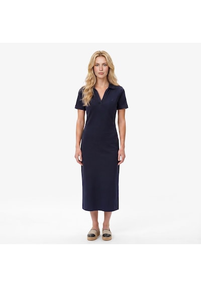 Nautica Kadın Lacivert Slim Fit Kısa Kollu Elbiseçizgili65d750t