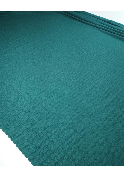 Koyu Yeşil Renklerde Bürümcüklü Jarse Kumaş En 130 Cm X Boy 225 Cm -10814 Yeşil